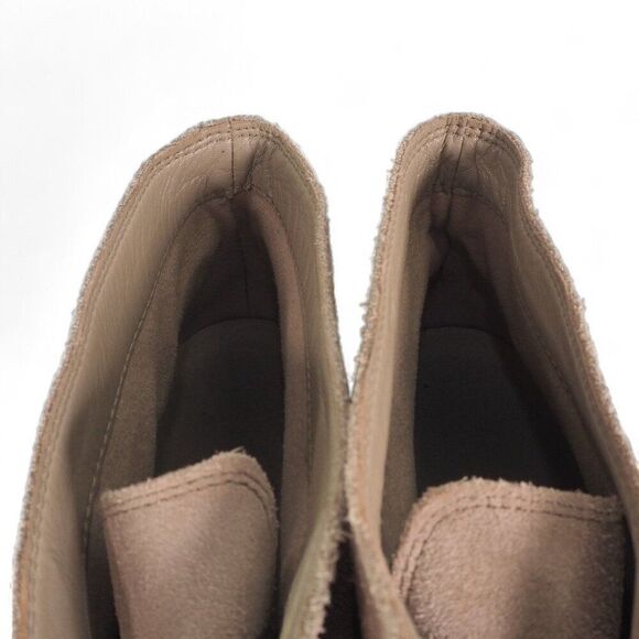 Crocs Leigh Suede Wedge Booties Beige (Cream) 203419 Women's 10 - Picture 11 of 11